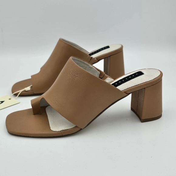 NWT Sanctuary Brave toe loop flared block heel sandals, Tan, 6.5M - Picture 7 of 16